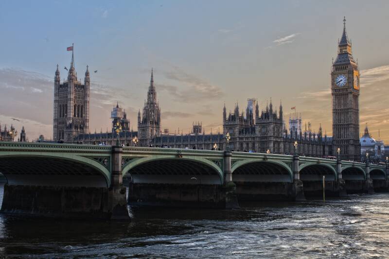 View of the UK Houses of Parliament and Big Ben